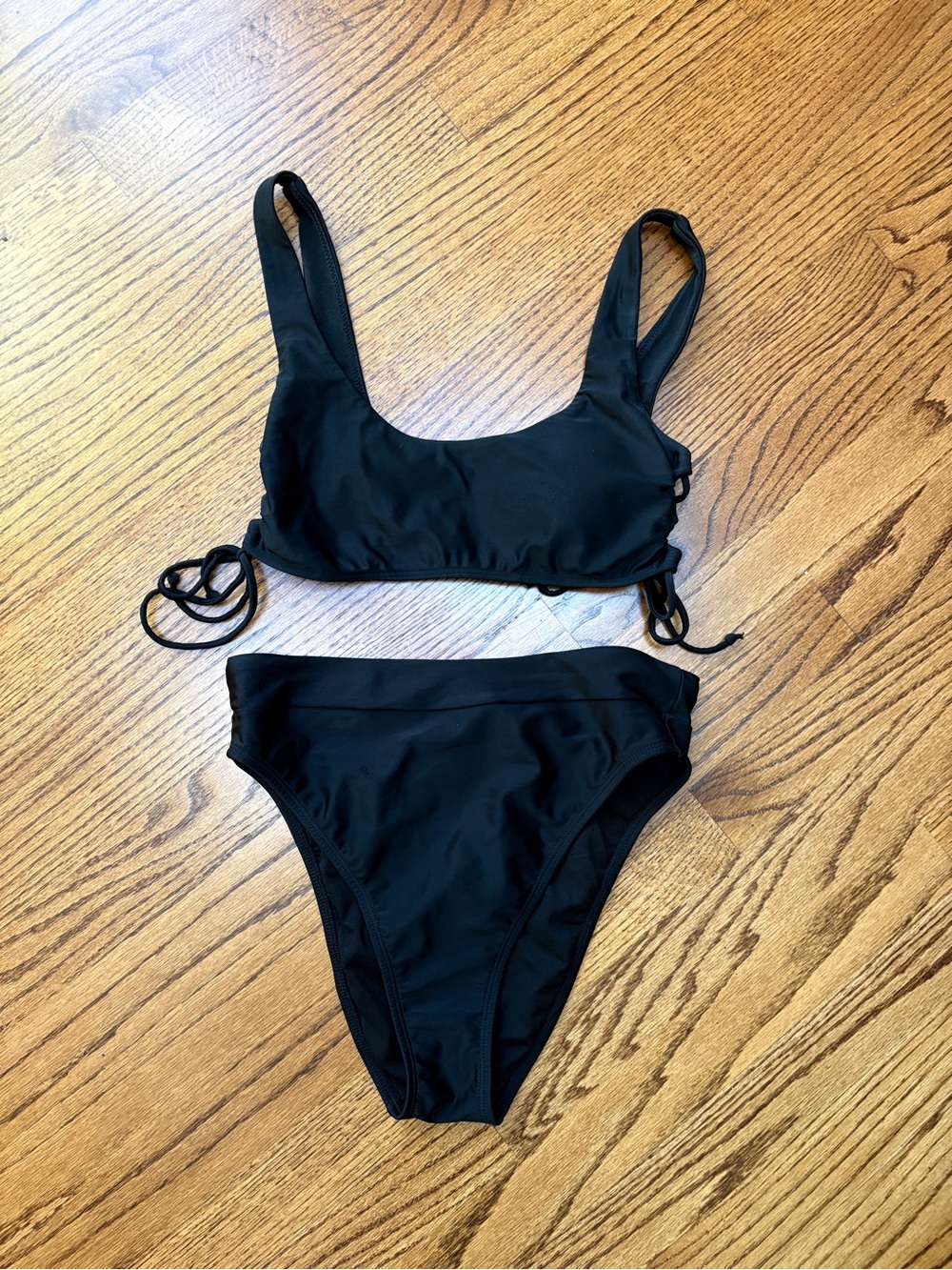 Hollister Black High-Rise Two-Piece Bikini